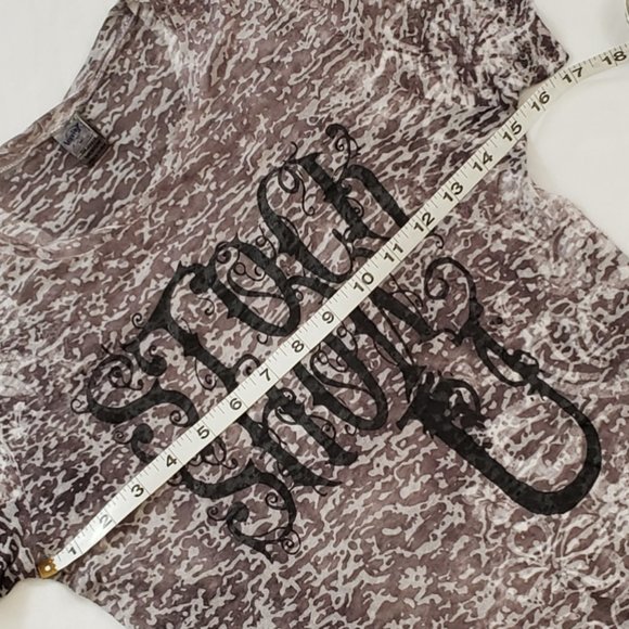 Kavio Distressed Burnout Tee Size Medium - Picture 3 of 7